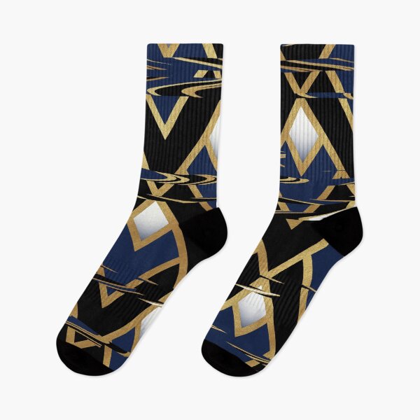 Item preview, Triangle Geometric glitch gold cream pattern  designed and sold by TipTopTapo.