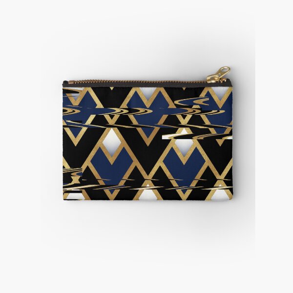 Item preview, Triangle Geometric glitch gold cream pattern  designed and sold by TipTopTapo.