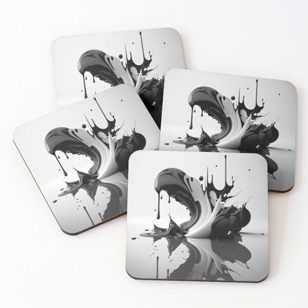 Item preview, Life in Black and White Mirrored Paint designed and sold by AICreateWorlds.