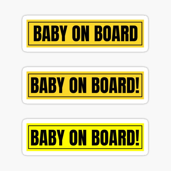 Baby On Board Sticker for Sale by tillystar