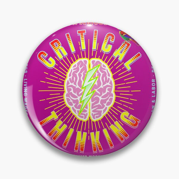 Item preview, PMD00162 Progressive Movement Designs critical thinking brain on pink w rainbow colored bird for progressives or LGBTQ designed and sold by ProgressiveLeft.