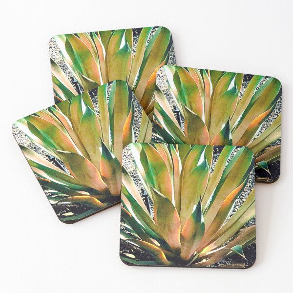 Item preview, Peach-Yellow And Vibrant Green Agave Artistic Photo designed and sold by DEC02.
