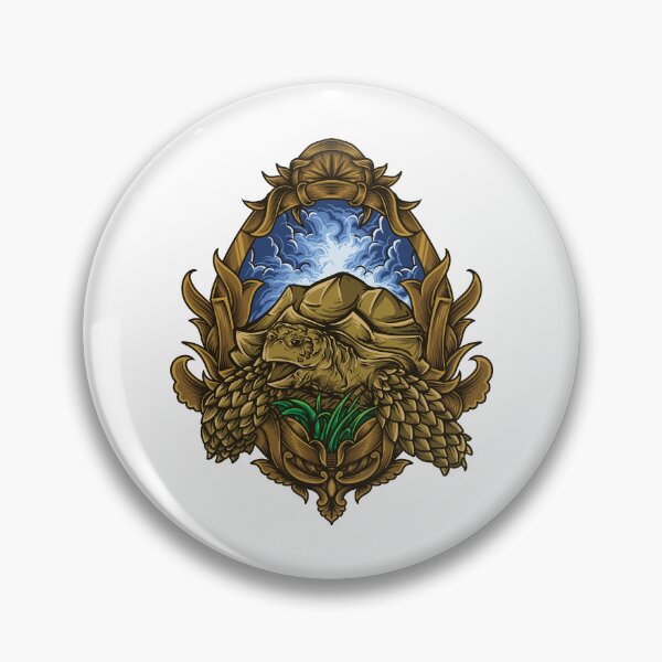 Item preview, sulcata tortoise engraving ornament designed and sold by TADYSHOP.