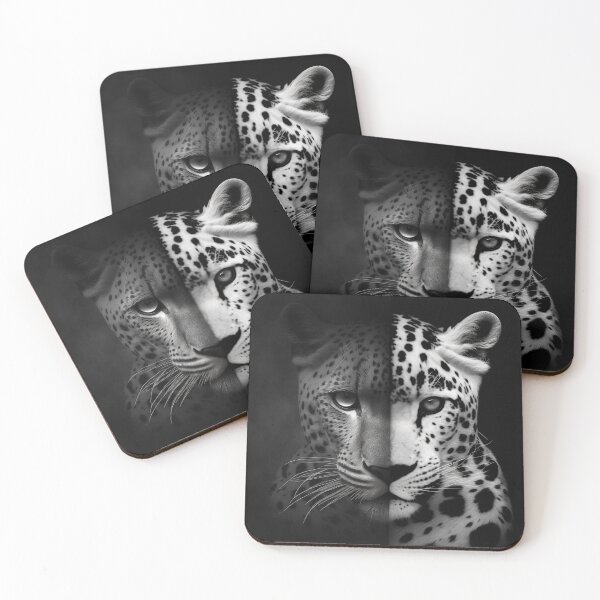 Item preview, Life in Black and White Shadow Leopard designed and sold by AICreateWorlds.