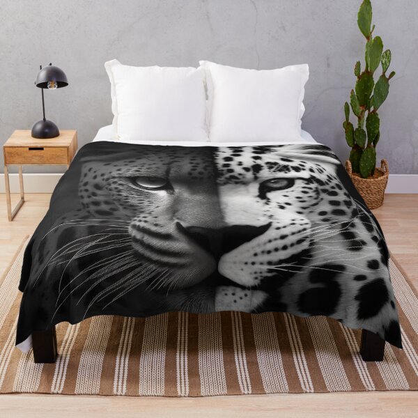 Item preview, Life in Black and White Shadow Leopard designed and sold by AICreateWorlds.