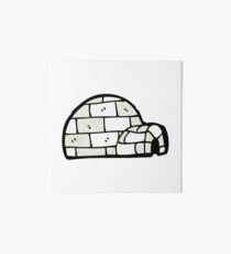 cartoon igloo Art Board