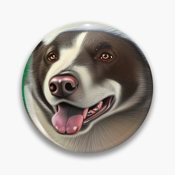 Item preview, Christmas Karelian Bear Dog Wearing A Santa Hat designed and sold by ZenEverAI.