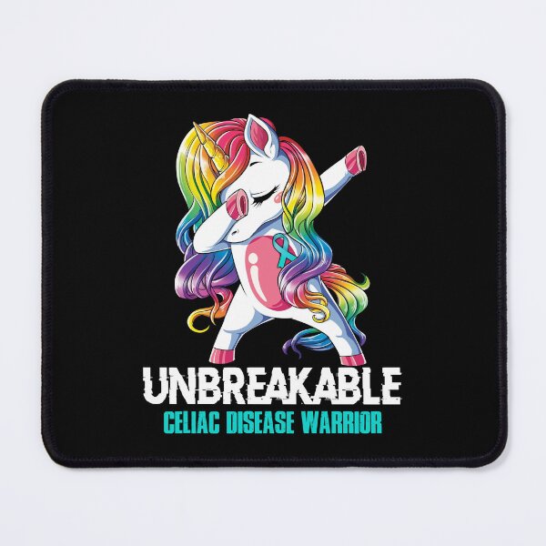 Item preview, Celiac Disease Awareness - Unicorn Celiac Disease Warrior Ribbon UNBREAKABLE designed and sold by Fernandezf.