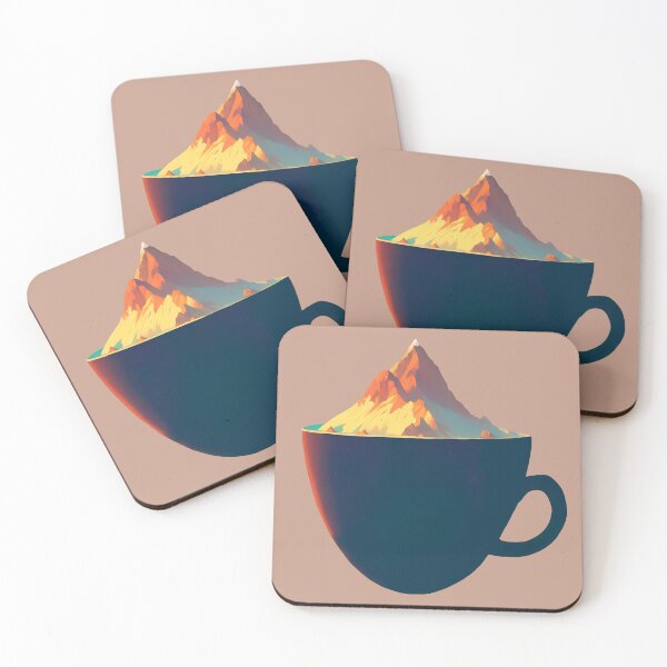 Item preview, Mountain inside a cup of coffee designed and sold by CMeista.