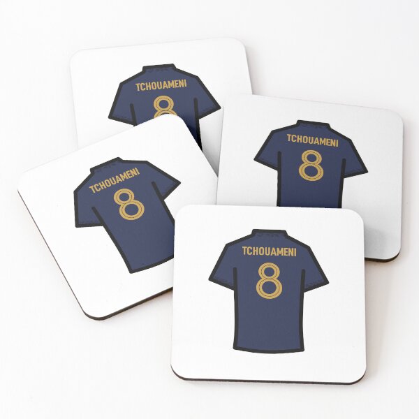 Item preview, Tchouameni #8 FRA Blue Gold 22 Football Jersey designed and sold by Millustgfx.