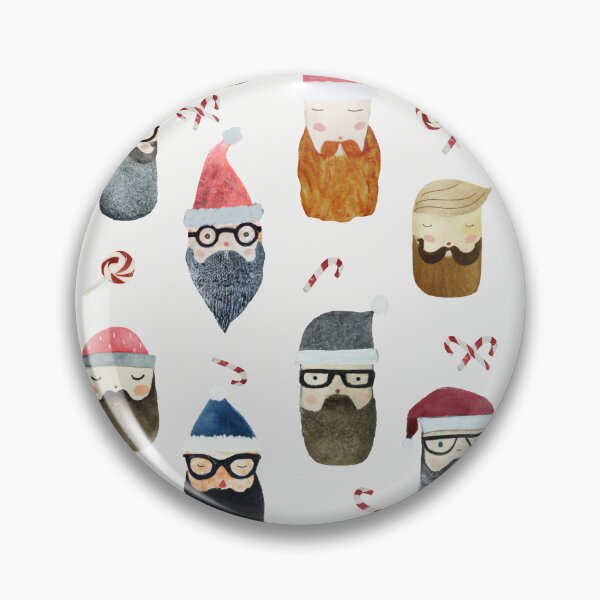 Item preview, Hipster Christmas - Santa's faces designed and sold by TheMirwoForest.