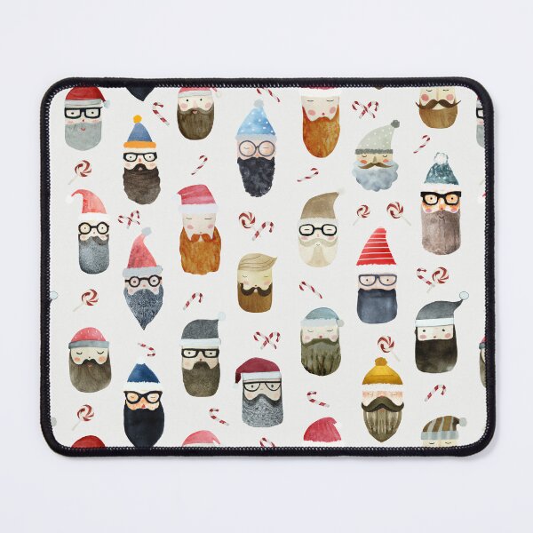 Item preview, Hipster Christmas - Santa's faces designed and sold by TheMirwoForest.