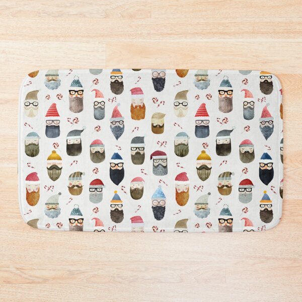 Item preview, Hipster Christmas - Santa's faces designed and sold by TheMirwoForest.