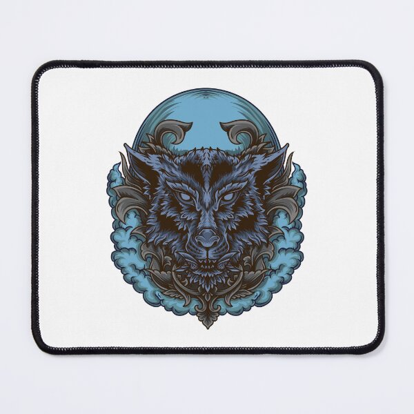 Item preview, Wolf engraving ornament designed and sold by TADYSHOP.