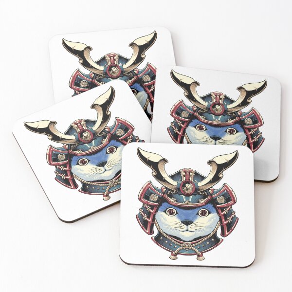 Item preview, cat samurai designed and sold by TADYSHOP.