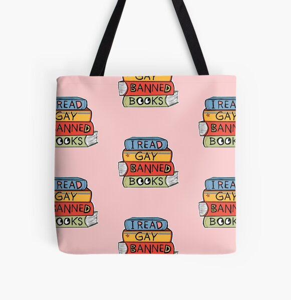 I Read Gay Banned Books All Over Print Tote Bag