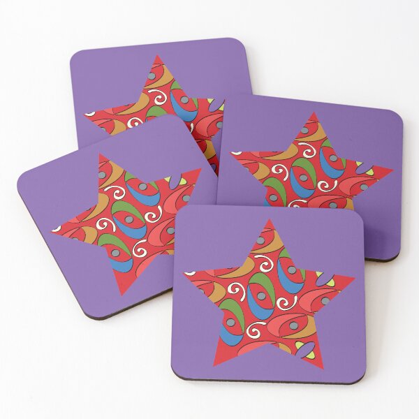 Item preview, Balance Pattern_Star_Red_Purple designed and sold by Mimi Huang.