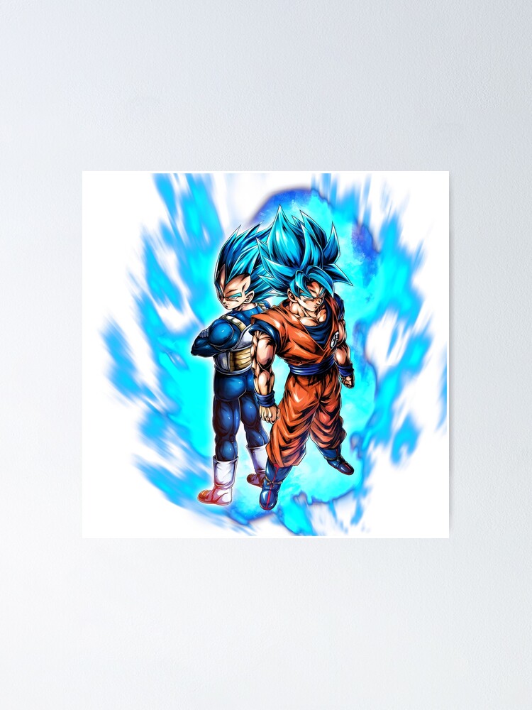 Super Saiyan Blue Evolved Vegeta (Dragon Ball Z) Premium Art Print