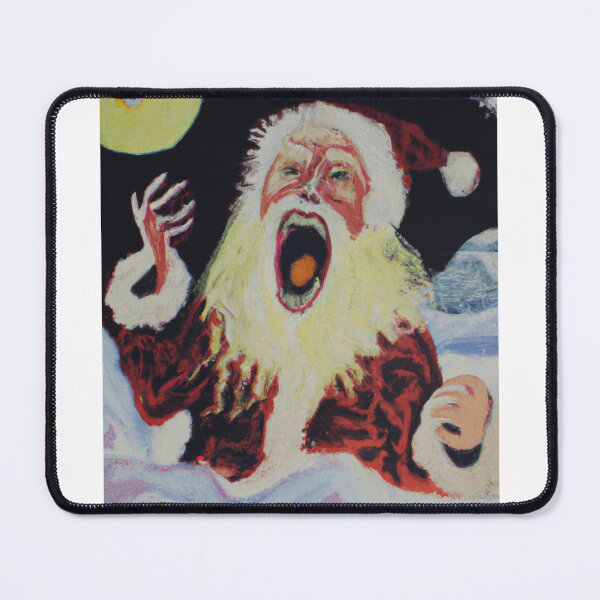 Item preview, Edvard Munch Scream Santa Claus designed and sold by CryptoEnths.