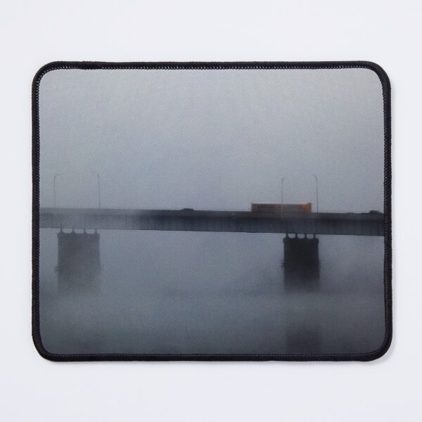 Item preview, School Bus On Bridge In Fog designed and sold by srock442.