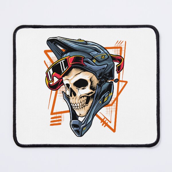 Item preview, Motocross Skull with Helmet designed and sold by TADYSHOP.