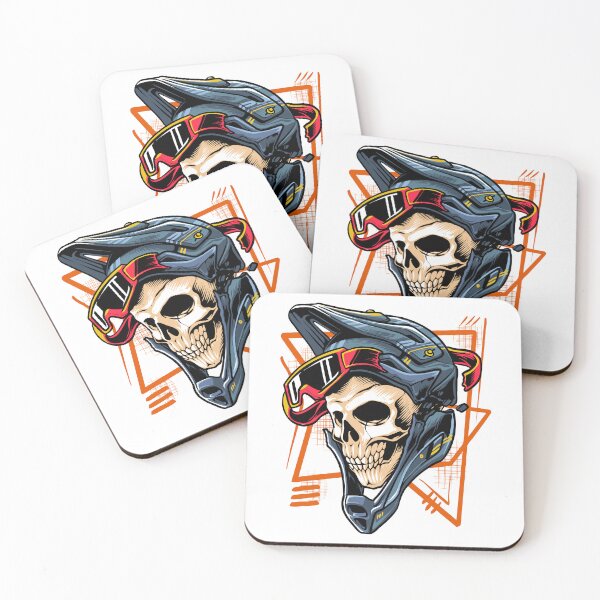 Item preview, Motocross Skull with Helmet designed and sold by TADYSHOP.