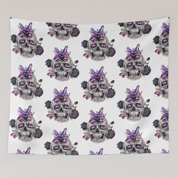 Item preview, Purple Crystal Headed Skull designed and sold by FortuneCookieTs.