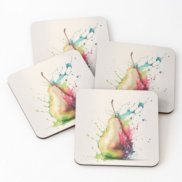 Item preview, Watercolor Splash Pear designed and sold by Ajolan.