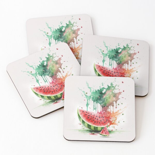 Item preview, Watercolor Splash Watermelon designed and sold by Ajolan.