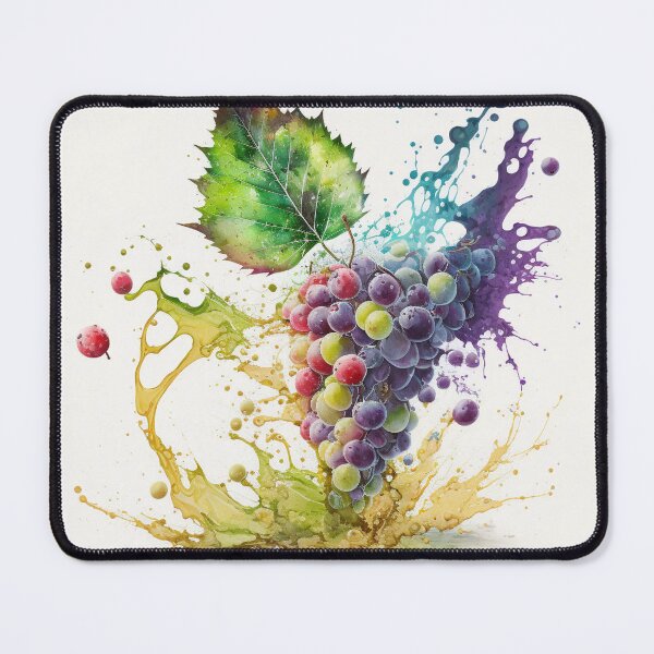 Item preview, Watercolor Splash Grapes designed and sold by Ajolan.
