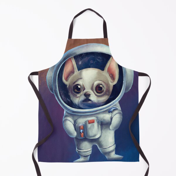 Aperçu de l'œuvre Astronaute Chihuahua mignon explorant l'espace, à la recherche d'une collation créée et vendue par RER Creative.