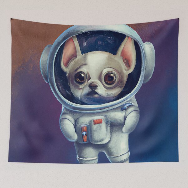Item preview, Cute Chihuahua Astronaut Exploring Space, Looking for a Snack designed and sold by RER Creative.
