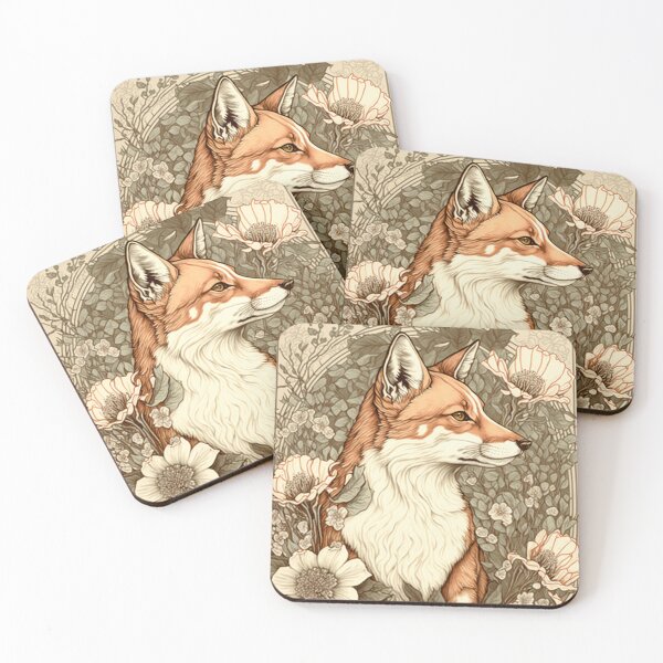 Item preview, Fox and flowers 03 designed and sold by printiesart.