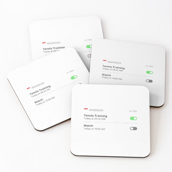 Item preview, Tennis Training and Match Reminder designed and sold by TieBreak-Tennis.