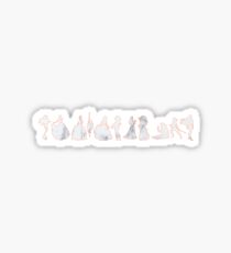 Princesses Inspired Silhouettes Sticker