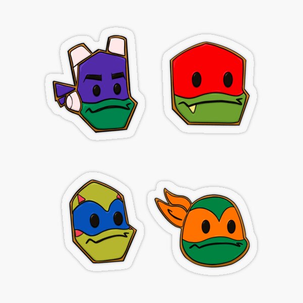 Teenage Mutant Ninja Turtles Kawaii Characters 3-Inch Ornament 4-Pack Set