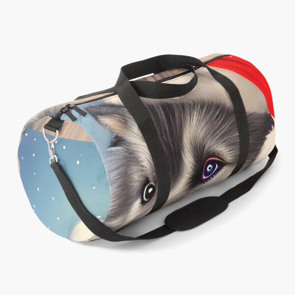 Item preview, Christmas Keeshond Wearing A Santa Hat designed and sold by ZenEverAI.