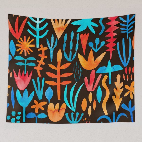 Item preview, Abstract Watercolor Flower Pattern designed and sold by stylebytara.