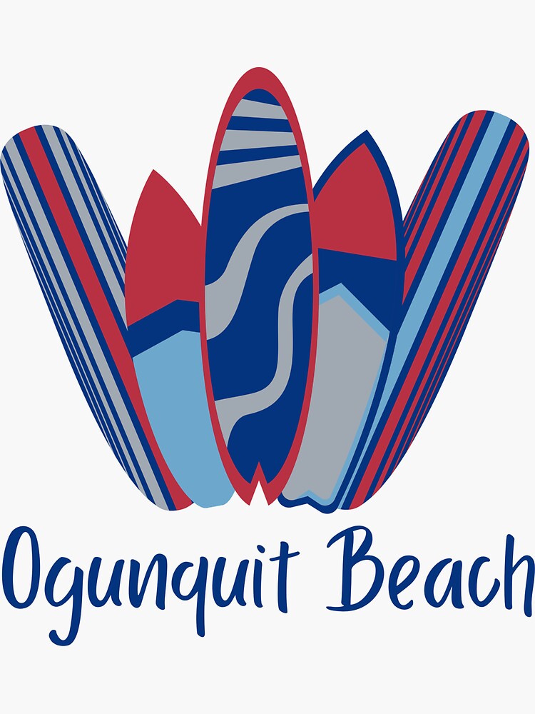 "SUP Surf Ogunquit Beach" Sticker for Sale by LaurenTFOGT Redbubble