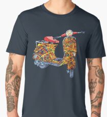 Vespa scooter Jackson Pollock T-shirt premium homme