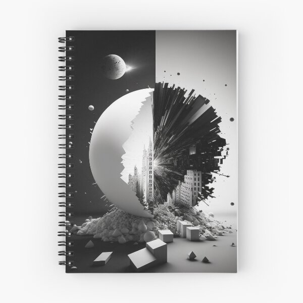 Item preview, Life in Black and White City Parse designed and sold by AICreateWorlds.