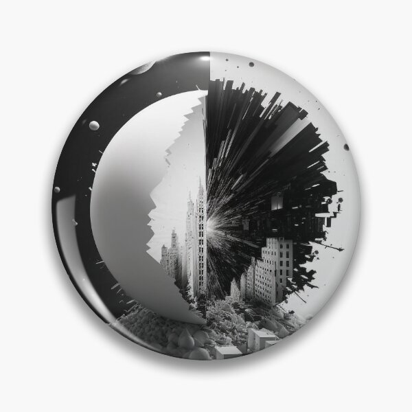 Item preview, Life in Black and White City Parse designed and sold by AICreateWorlds.