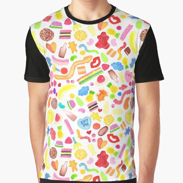 Mixed Lollies | Watercolour Graphic T-Shirt