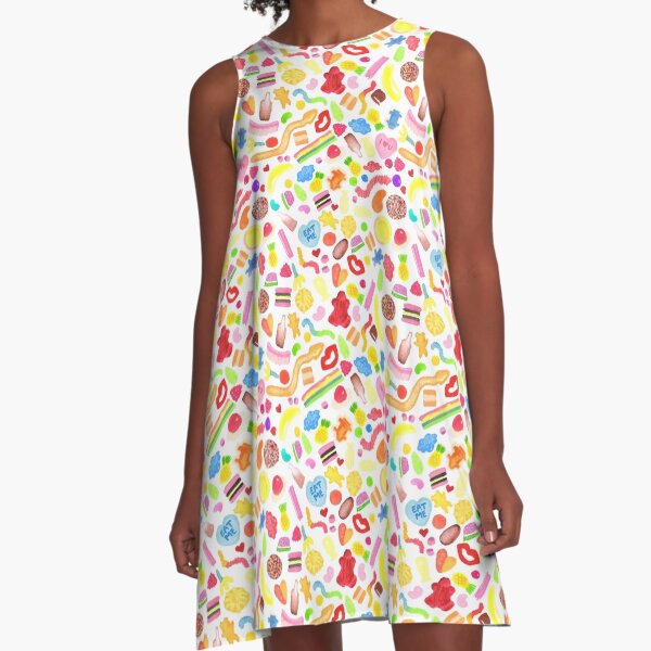 Mixed Lollies | Watercolour A-Line Dress