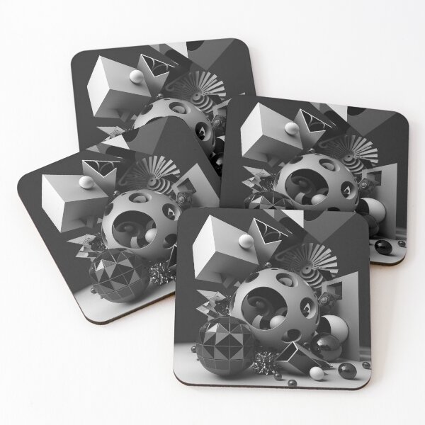 Item preview, Living Life in Black and White Abstract Art designed and sold by AICreateWorlds.