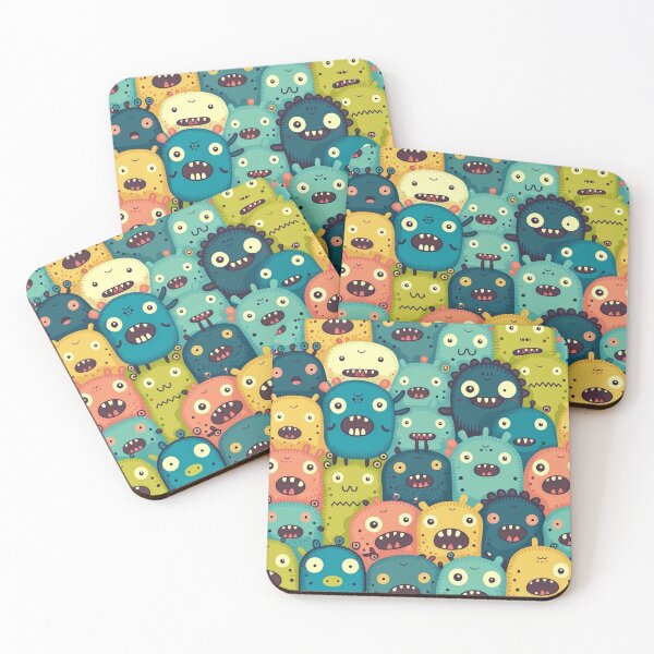Item preview, Cute Monster Pattern designed and sold by Ajolan.