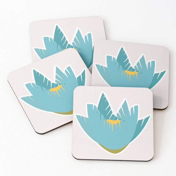 Item preview, Flower sticker, Sticker summer Blue and turquoise  designed and sold by Createya.