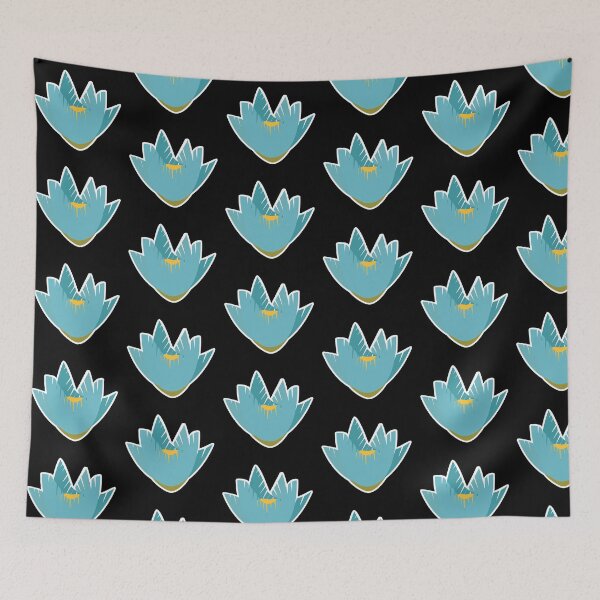 Item preview, Flower sticker, Sticker summer Blue and turquoise  designed and sold by Createya.