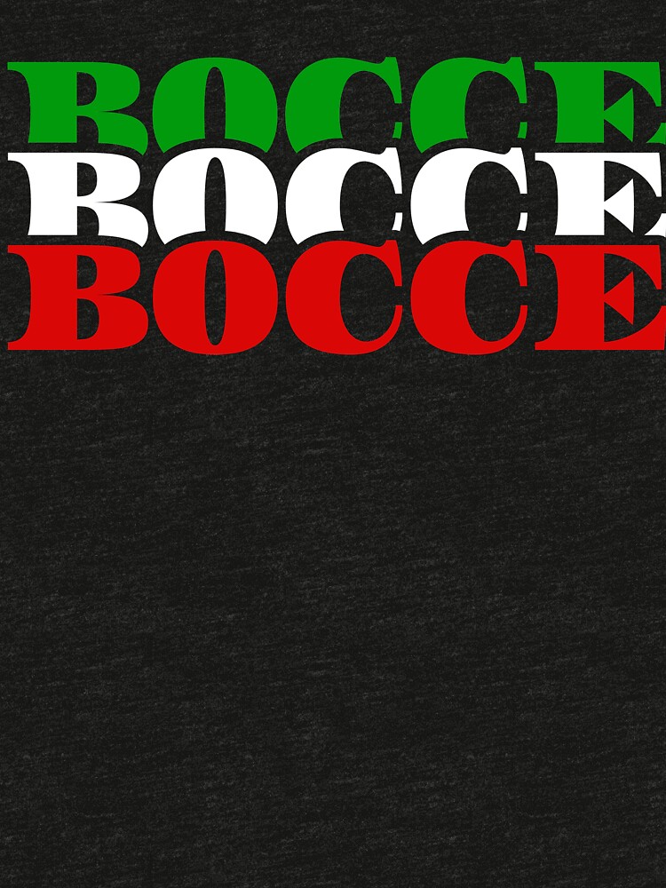 "Bocce Funny Bocce Ball with Italian Flag" Tshirt by rainydaysstudio