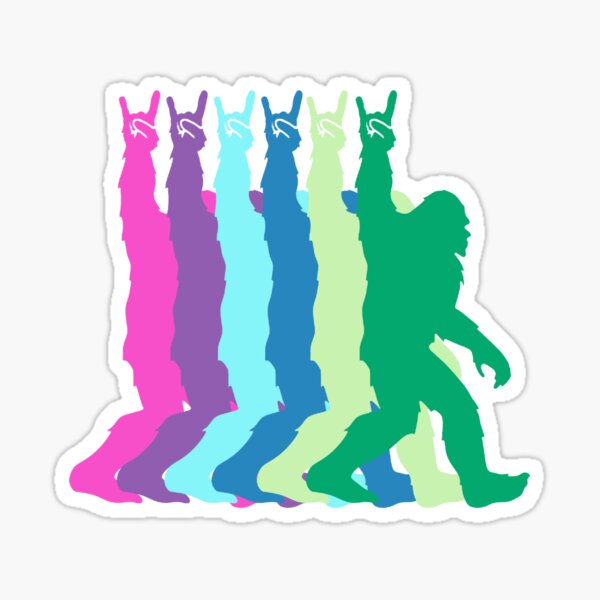 Item preview, Rock on bigfoot pop art retro designed and sold by Click-Like.